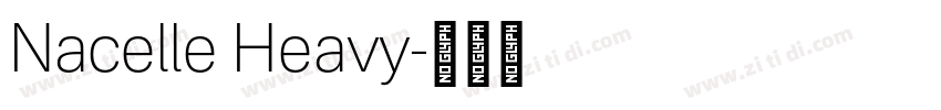 Nacelle Heavy字体转换